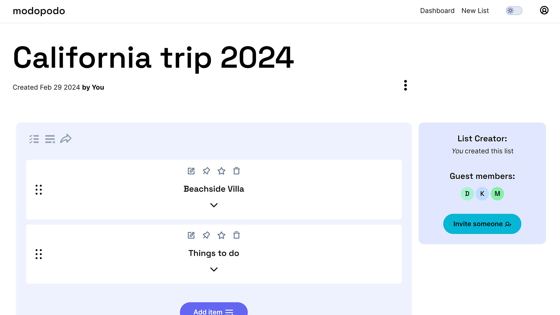 Modopodo The List App Modopodo the list app